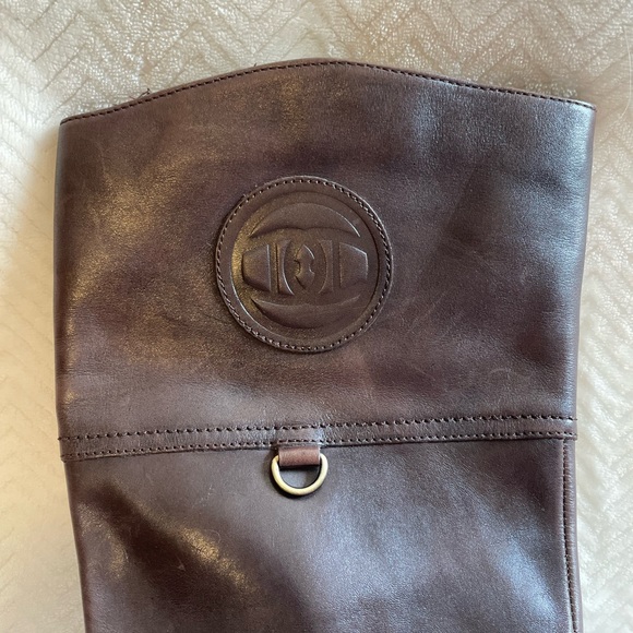 Etienne Aigner Brown Riding Boots Size 10 - Picture 7 of 10